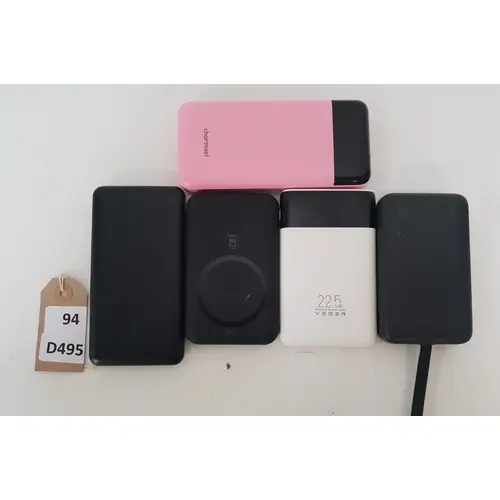 FIVE POWER BANKS INC. ANKER, VEGER 22.5, JUICE, CHARMAST, BE...