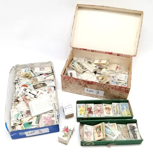 2 boxes of cigarette card odds inc Chinese, Bucktrout, Anglo...