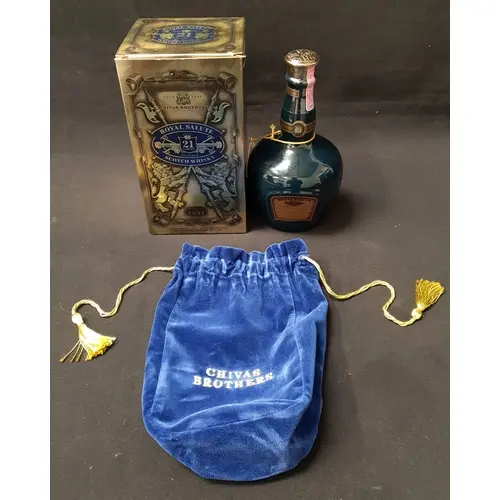 ONE BOTTLE OF CHIVAS BROTHERS ROYAL SALUTE 21 YEAR OLD BLEND...