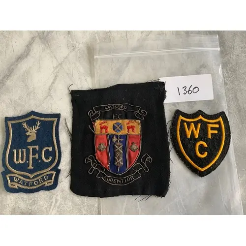 Watford 1950s + 1960s Players Cloth Badges: Removed from eit...