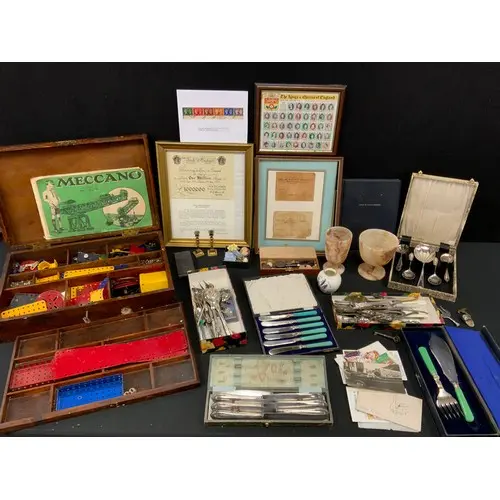 Boxes & Objects - an Egyptian Revival turned alabaster goble...