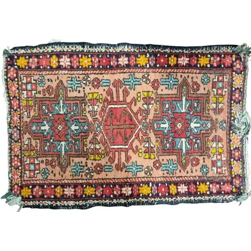 A small Persian Carpet with faults. 105 x 70 cm approx.