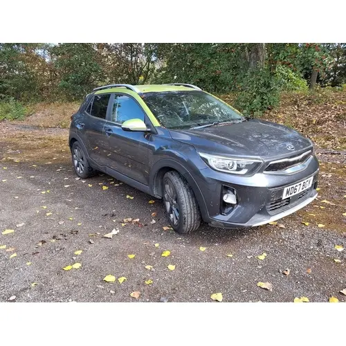 A 2018 KIA STONIC FIRST EDITION 5 DOOR HATCHBACK CAR in grey...