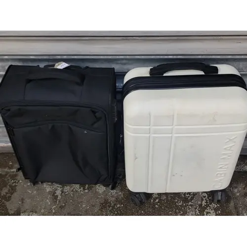 TWO SUITCASES INC. IT LUGGAGE- BLACK, CABIN MAX HARDSHELL- C...