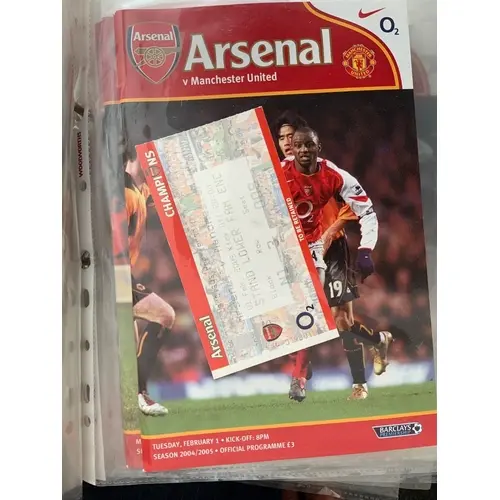 Arsenal Football Programme + Ticket Collection: Probable com...