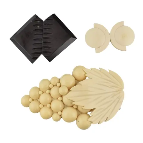 Three early Art Deco plastic belt buckles. To include: a sma...