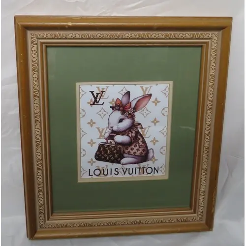 F/g Print Louis Vuitton Bunny, 33cm x 38cm