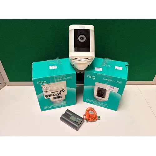Two Ring spot light plus security cameras, original RRP £191...