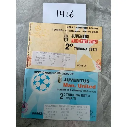 Juventus v Manchester United Football Tickets: Champions Lea...