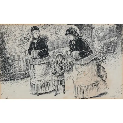 George Du Maurier (French/British, 1834-1896) Original pen ...