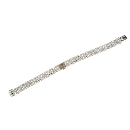 Charlton & Co., a fine lady's Art Deco diamond cocktail watc...
