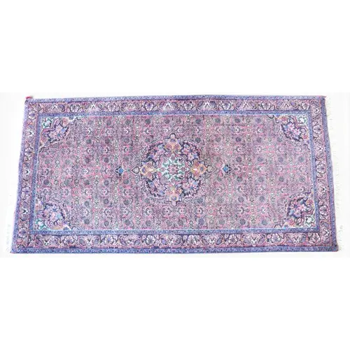 A Fine Bijar rug, 143 by 72cm.