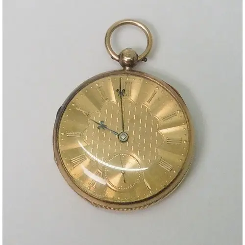 An early Victorian pocket watch comprising an unsigned Engli...