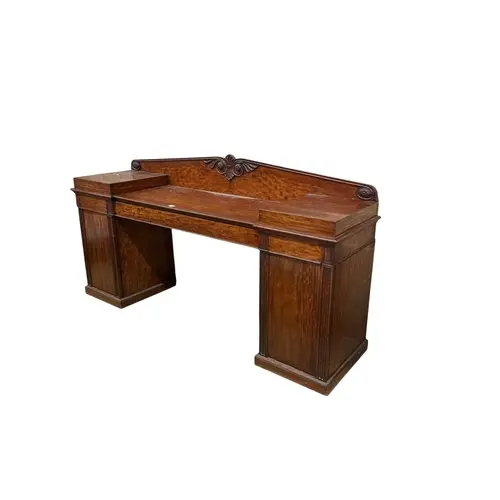 A William IV mahogany twin pedestal sideboard stamped Winter...