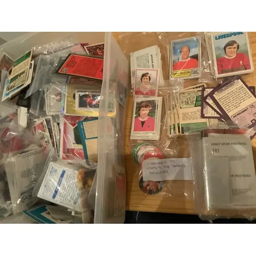 Football Card Box: Many different makers to include Panini p...