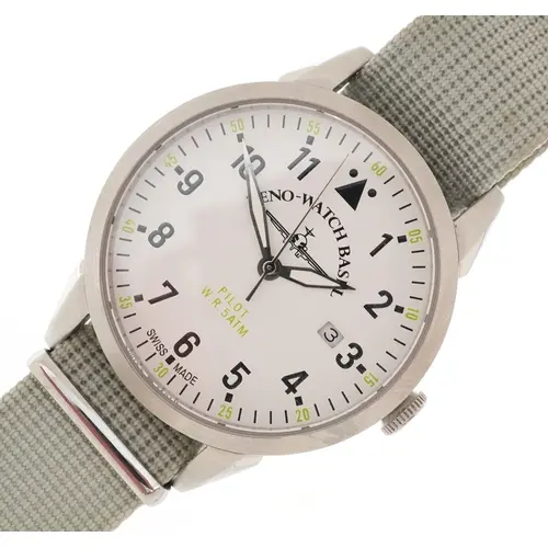 Military interest Zeno Watch Company Pilot's Date wristwatch...