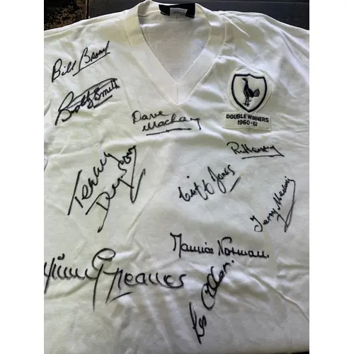 Tottenham Double Season Signed Football Shirt: Replica shirt...