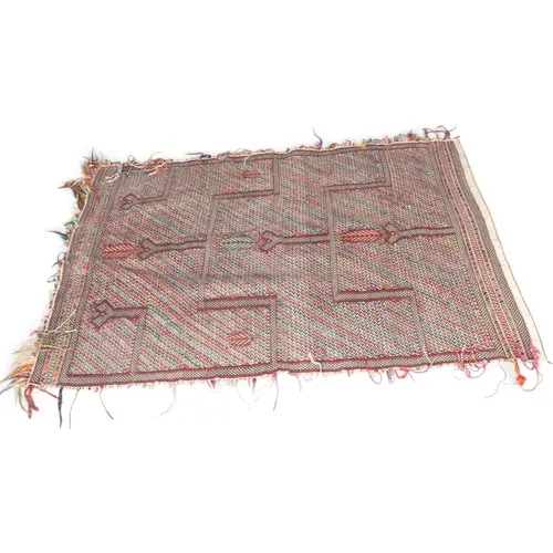 A Vintage Tribal flat-weave rug, Morocco, 198cm x 137cm