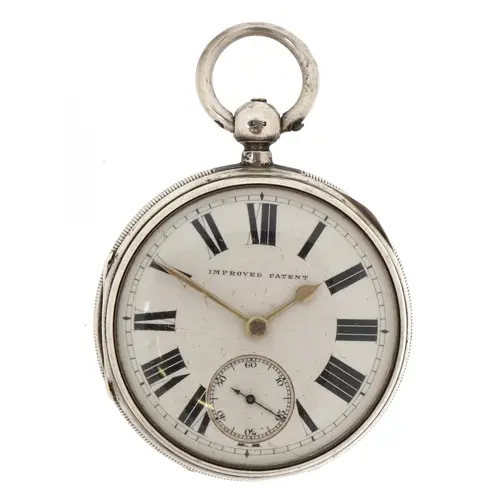 M J Joseph, Victorian gentlemen's silver open face key wind ...