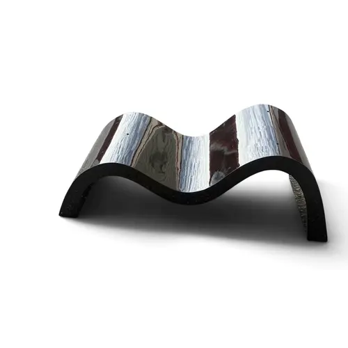 A CONTEMPOARY COMPOSITE ABSTRACT BENCH 110cm x 40cm x 40cm...