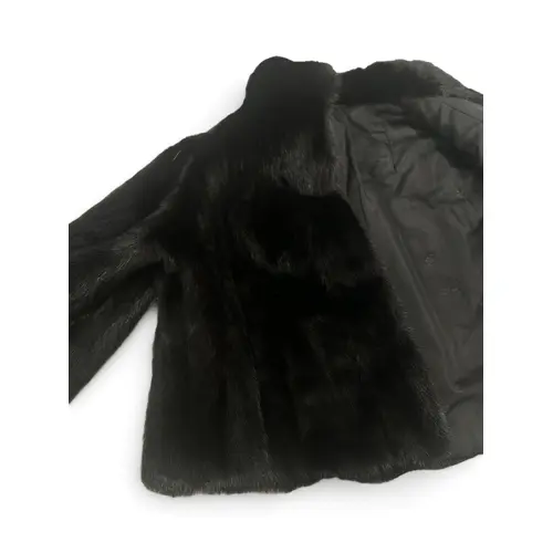 A LADIES VINTAGE MINK FUR JACKET Mink jacket drop length: 49...