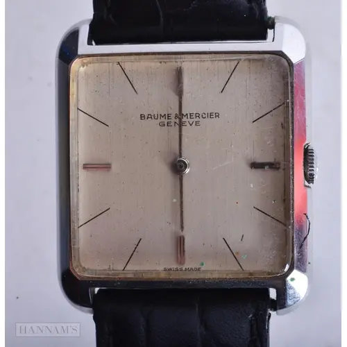 A BAUME & MERCIER WRIST WATCH. Running. 2.75 cm x 3 cm.