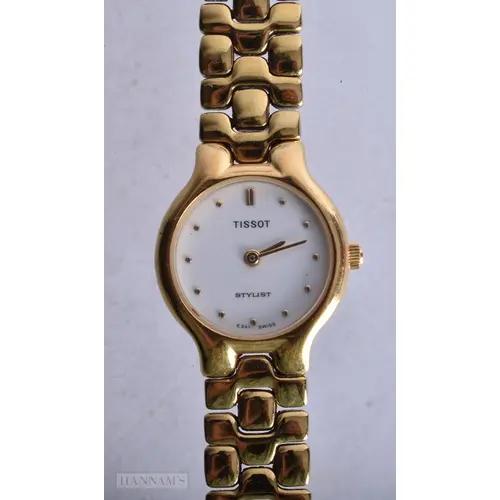 A TISSOT WRIST WATCH. Untested. 2.25 cm wide.