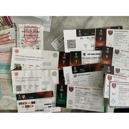 West Ham Football Ticket Collection: Over 50 aways starting ...
