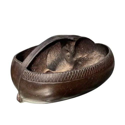 A late 19th century Coco de Mer (Lodoicea Maldivica) carved ...