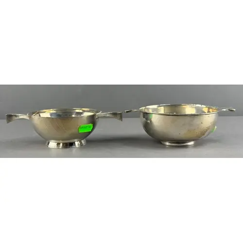 Silver: a two handled quaich by Brook & Son of Edinburgh...
