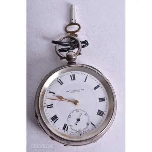 A Continental Silver Cased Open Face Pocket Watch by Thomas ...