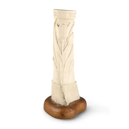 A PRISONER OF WAR CARVED BONE VASE, CIRCA 1914-1915 ...