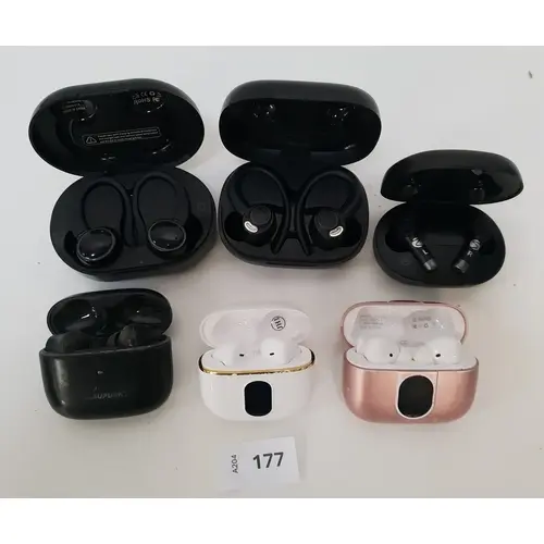 SIX PAIRS OF EARBUDS INC. ZOMAR SOUNDS, JESEBANG, AND BLAUPU...