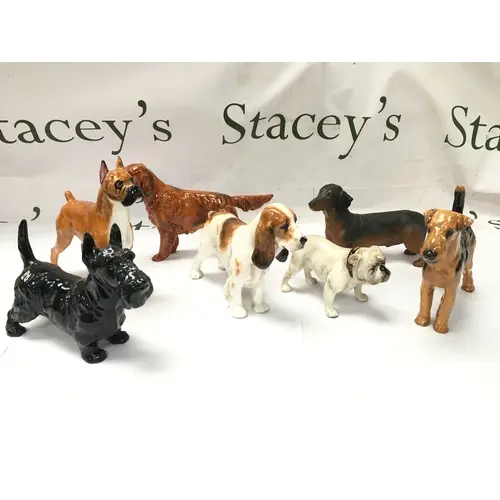 vintage ceramic and porcelain dog figurines from Beswick and...