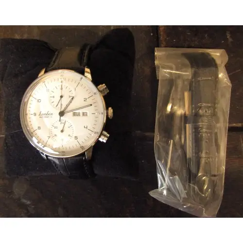 Gents Classic Design Watch by Lubion Day Date Aperture Autom...