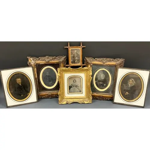 A pair of Victorian Daguerreotype photographs, Mr and Mrs Wi...