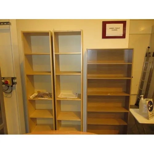 Four Sets of Tall Bookshelves
