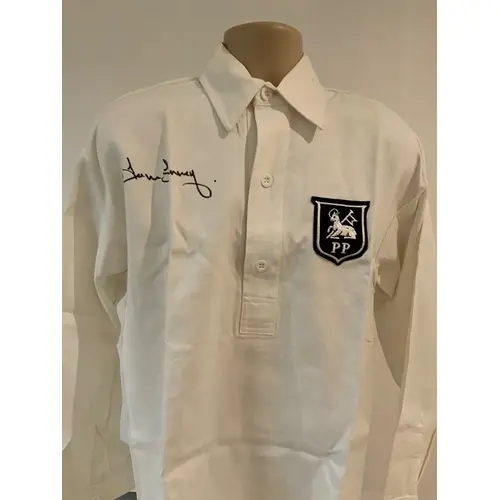 Preston Tom Finney Signed Football Shirt: Toffs replica long...