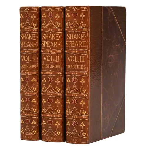 Art Nouveau Bindings. Shakespeare (William), The Works, thre...