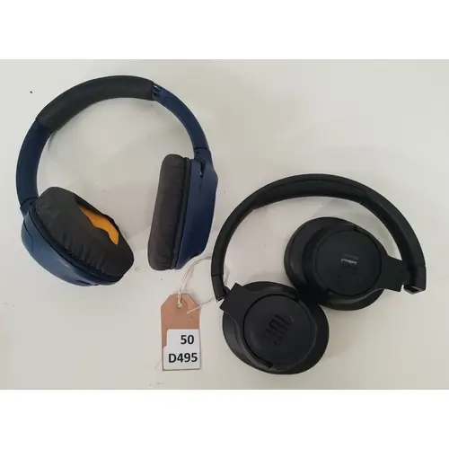 TWO PAIRS OF HEADPHONES comprising Sony WH-CH710N and JBL TU...