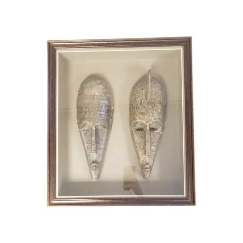 A pair of 20th century vintage Marka Mali African Tribal mas...