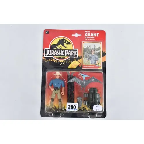 A SEALED CARDED KENNER 1993 JURASSIC PARK ALAN GRANT, item i...