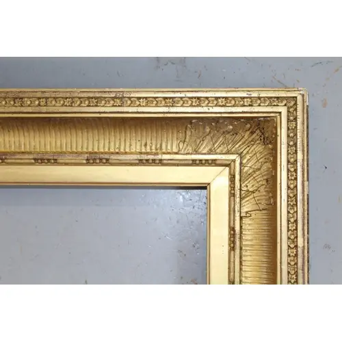 19th Century gilt empire frame, having reeded decoration, 87...
