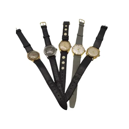 Five vintage wristwatches to include: Cortébert (Cortebert) ...