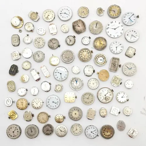 Qty of watch movements inc Omega calibre 625, Tissot, Jaquet...