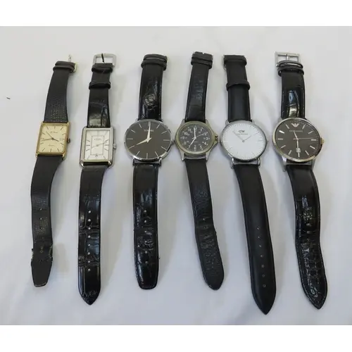 Wrist watches to include Daniel Wellington, Emporio Armani, ...