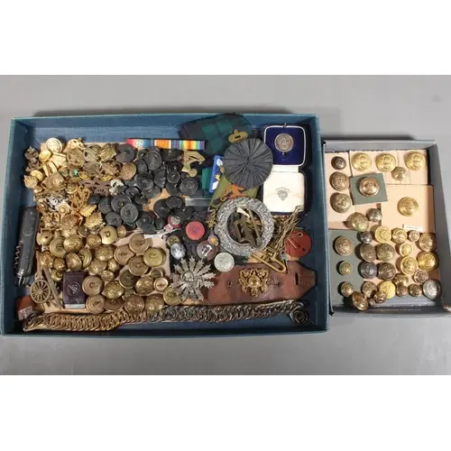 Military insignia to include King George VI For Loyal Servic...