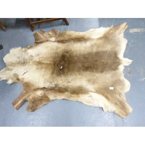 Large deer skin rug