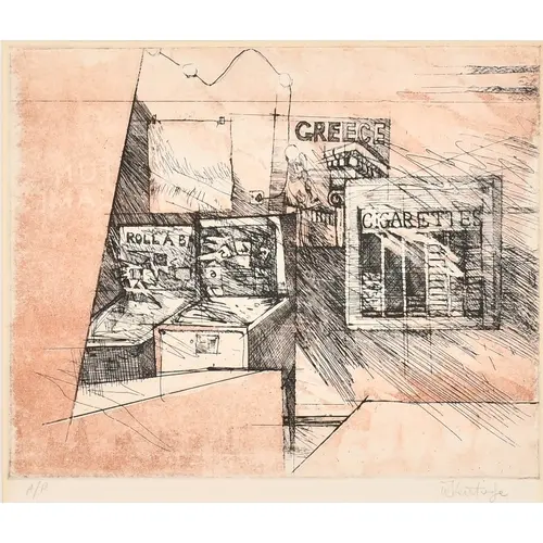 William Joseph Kentridge (1955-) South African. "Cigarette S...