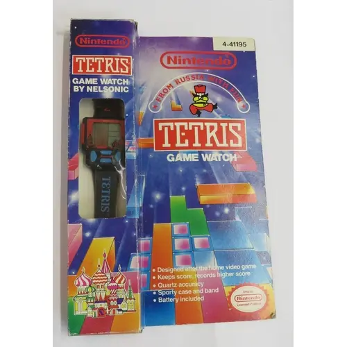 Vintage Nintendo Tetris Game Watch by Nelsonic in original p...
